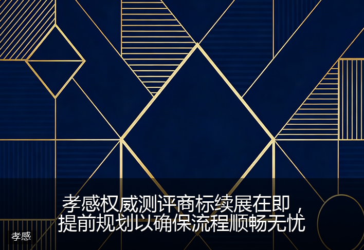 孝感权威测评商标续展在即，提前规划以确保流程顺畅无忧