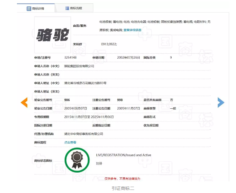 “骆驼祥子”商标维持有效注册！