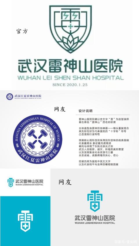 火神山、雷神山的logo是哪个？名称竟已被抢注为商标！
